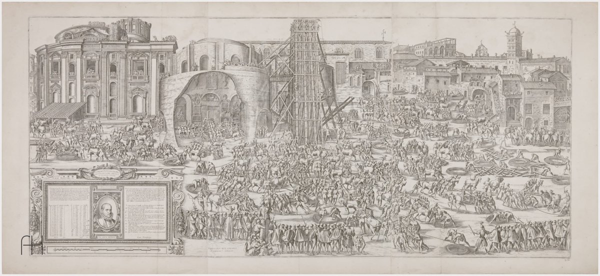 Moving the Vatican Obelisk // Domenico Fontana // Rome, Italy, 1586–1590