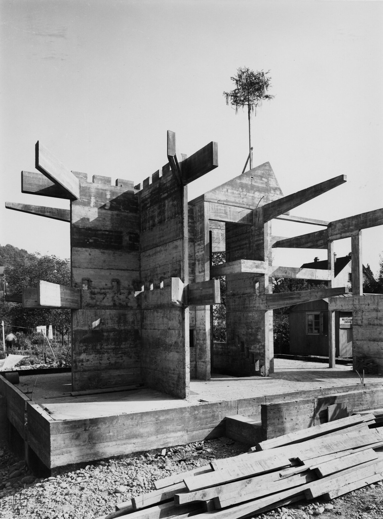 House for the sculptor Peter Hächler // Pierre Zoelly // Lenzburg, Switzerland, 1964, 1