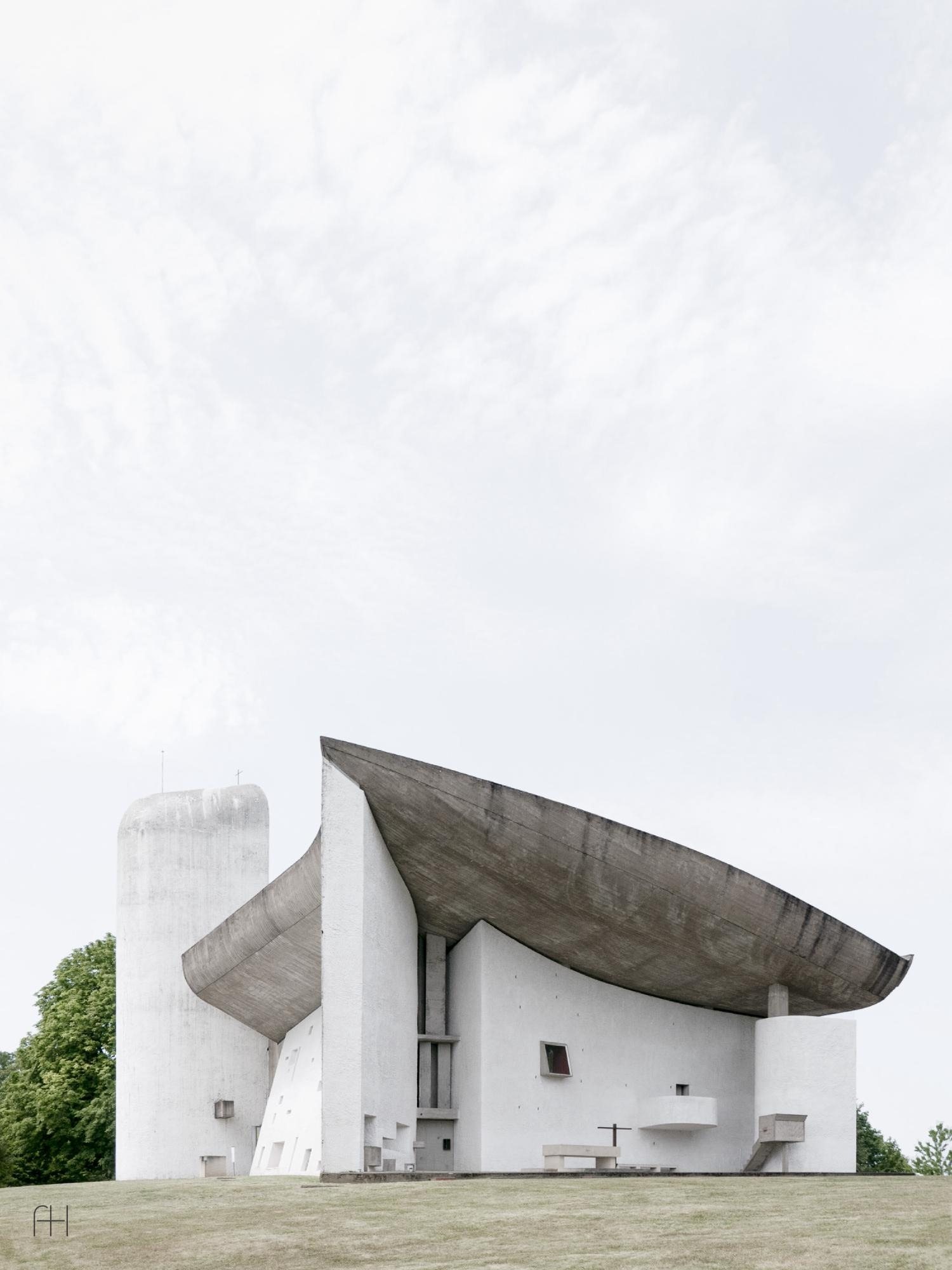 Notre-Dame du Haut // Ле Корбюзье // Роншан, Франция, 1955, 1