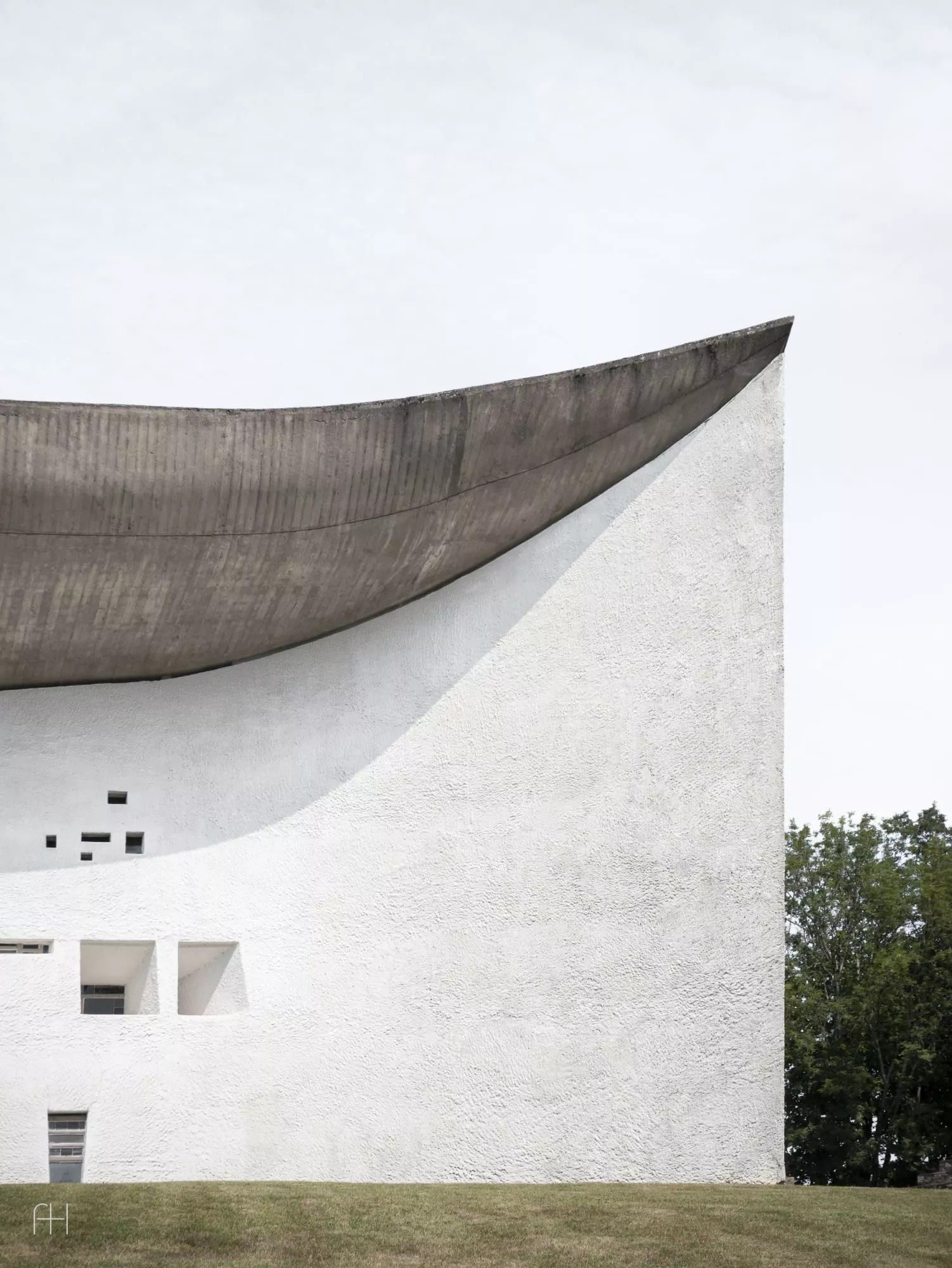 Notre-Dame du Haut // Ле Корбюзье // Роншан, Франция, 1955, 4