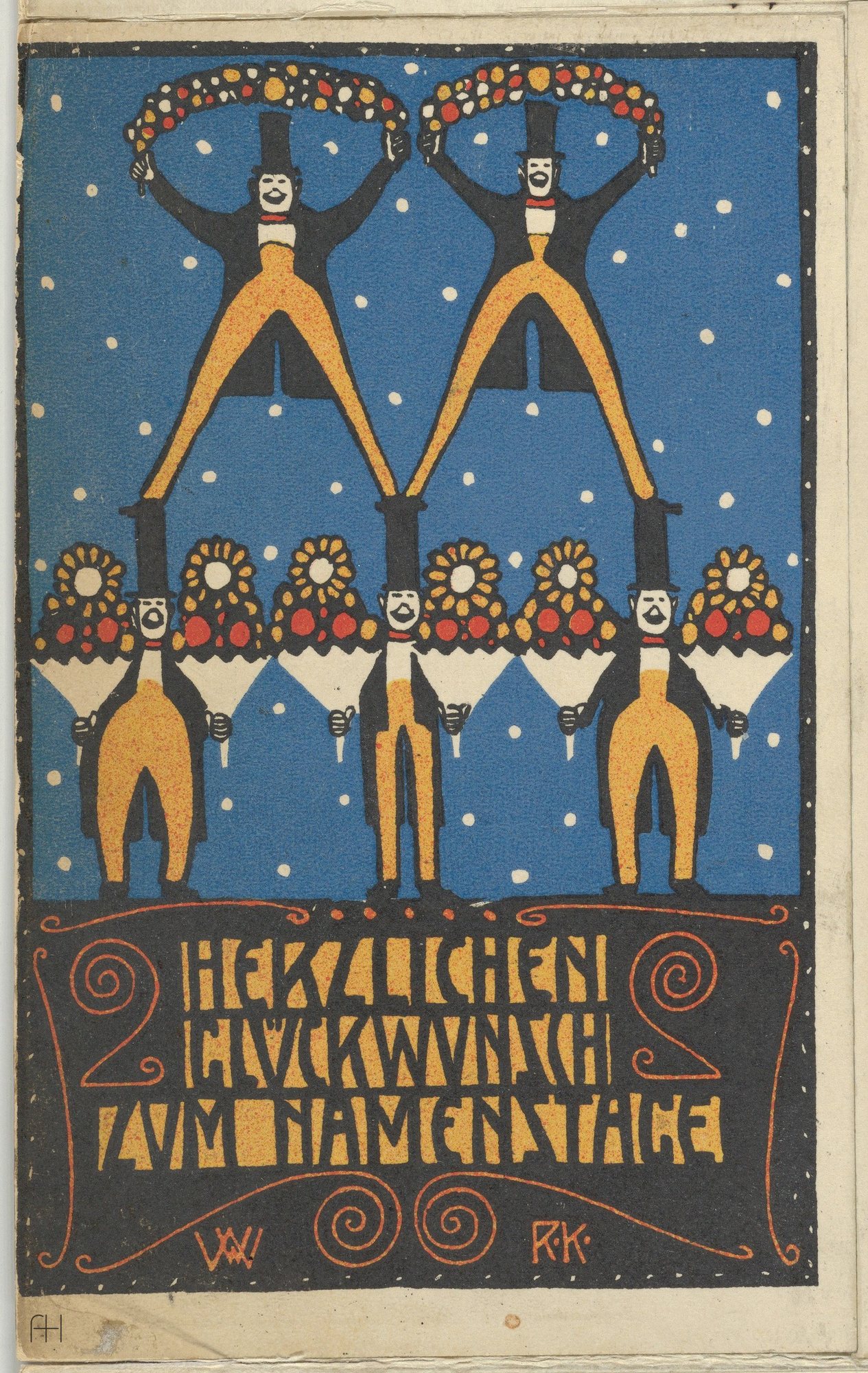 Wiener Werkstätte postcards // Rudolf Kalvach // Austria, 1907, 5